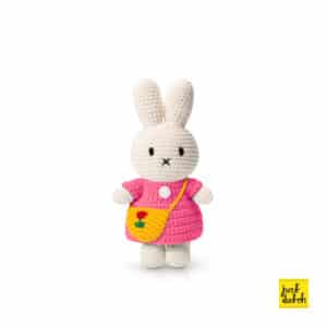 Miffy With Pink Dress And Tulip Bag Just Dutch Two Dutch Boys